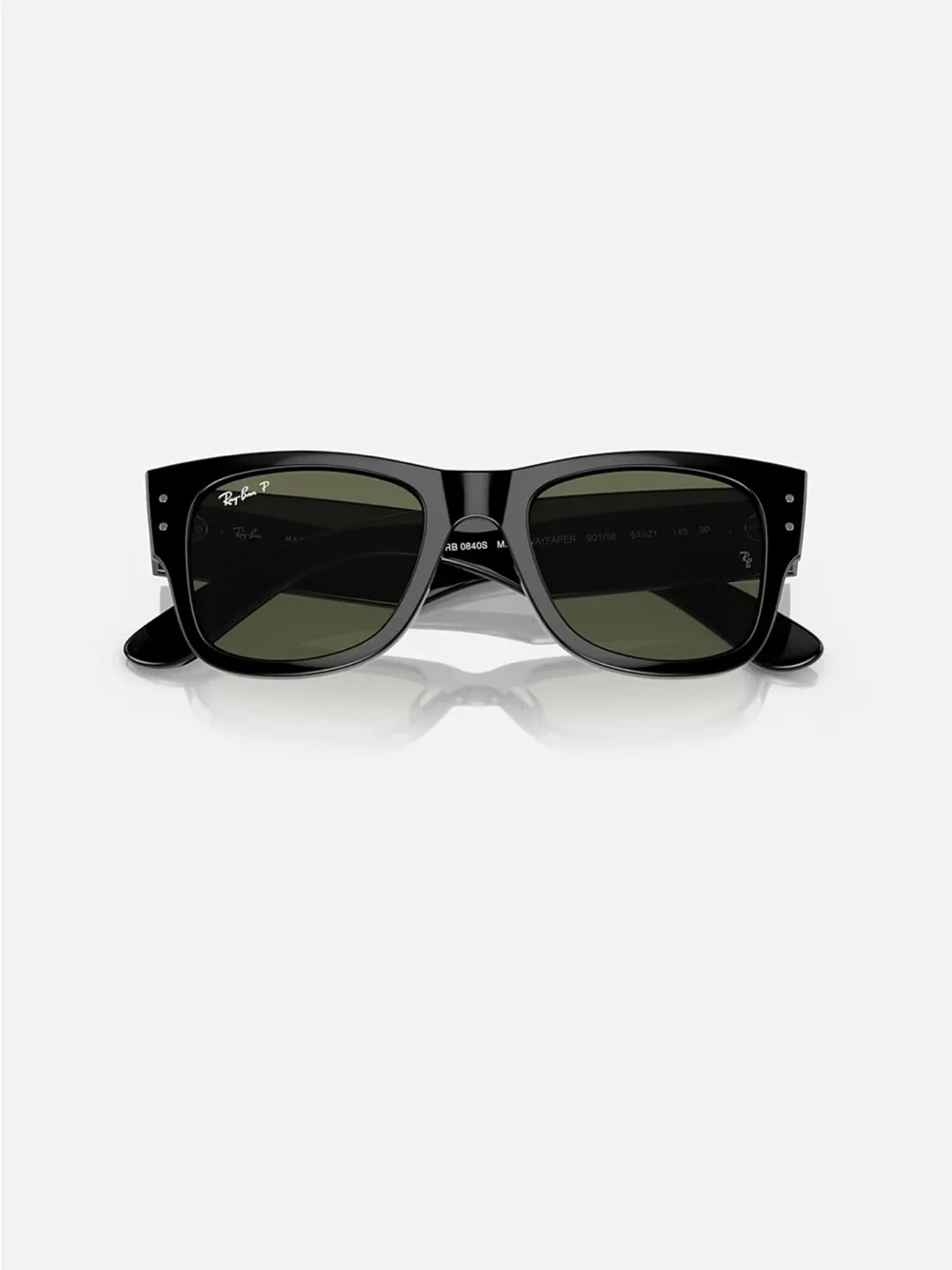 Ray-Ban Black Mega Wayfarer Polarized Sunglasses